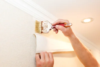 Pose de papier peint à Xocourt — revêtements muraux et toiles de verre